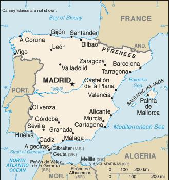 Spain's Map