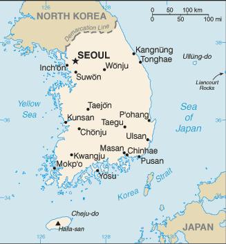 South Korea - Map