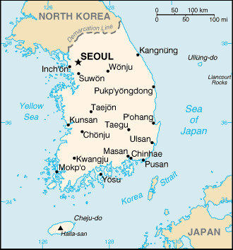 South Korea's Map
