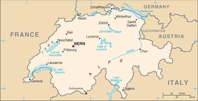 Switzerland's Map